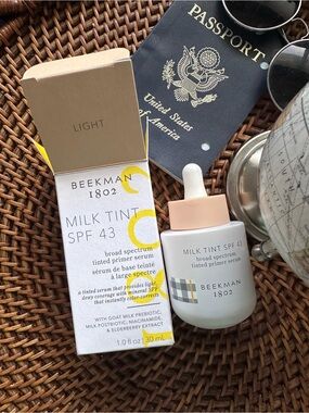 Beekman 1802 Milk Tint SPF 43 Tinted “Light” Broad Spectrum Primer Serum New